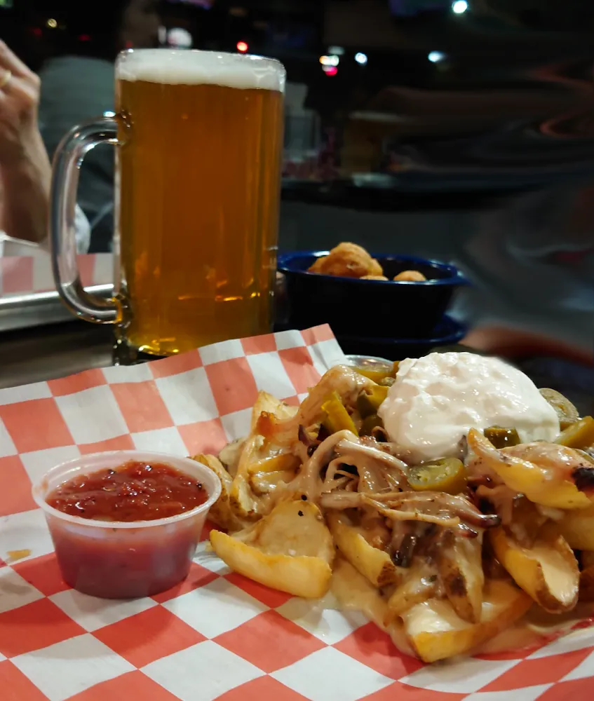 Pork Potato Skins with Cheese